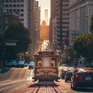Historická lanová tramvaj v San Franciscu