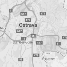 Mapa Ostravy