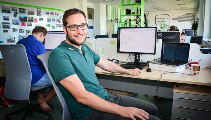 Martin Prokeš v kanceláři profiq