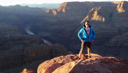 Člen týmu profiq v Grand Canyonu, USA
