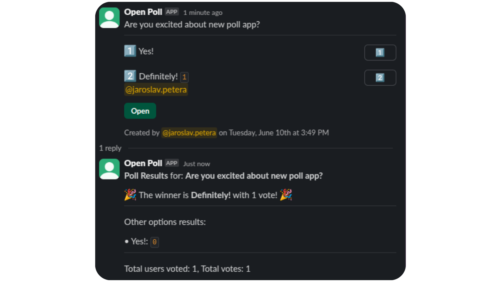 Open poll obrázek